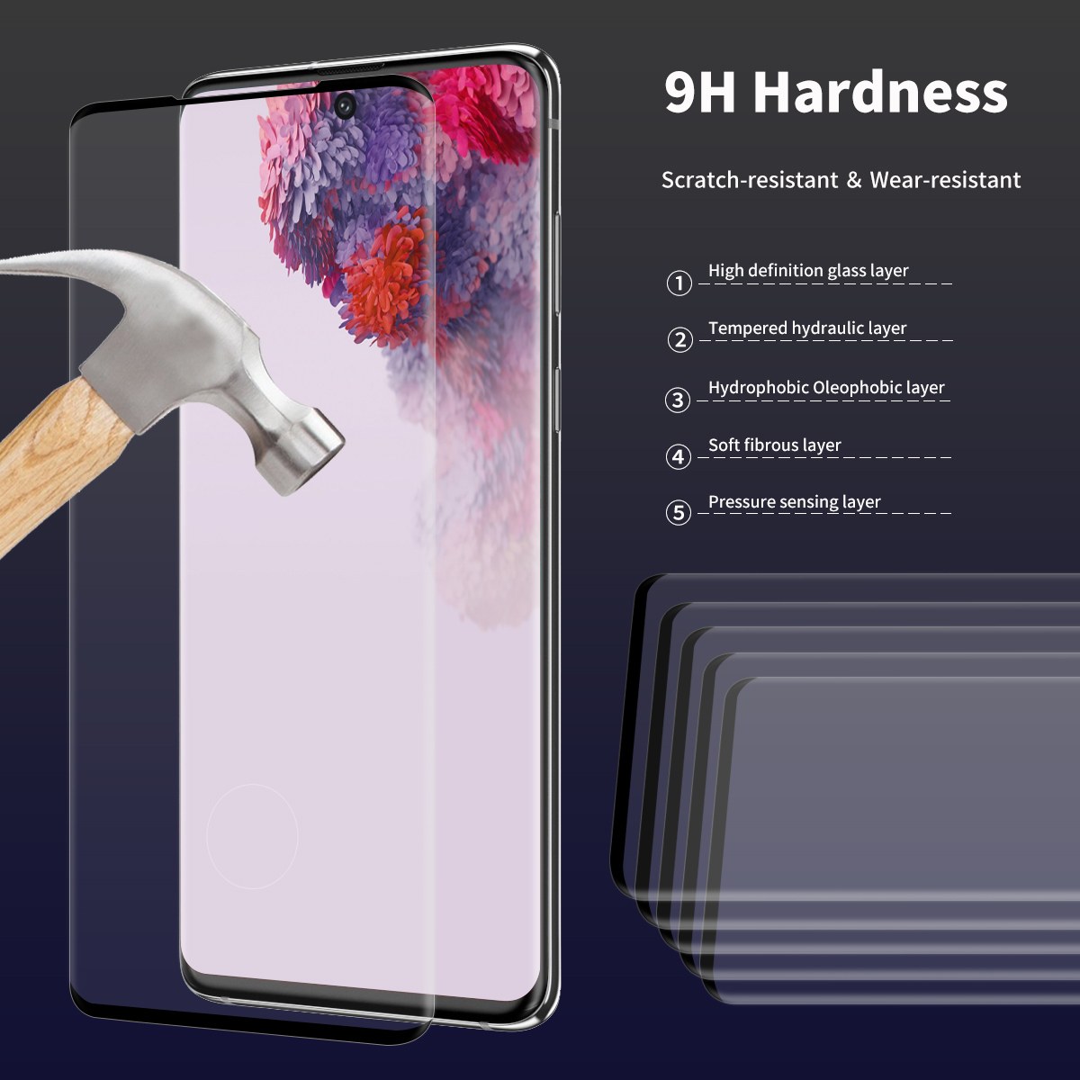 Enkay-9H-3D-Curved-Full-Screen-Anti-explosion-Tempered-Glass-Screen-Protector-for-Samsung-Galaxy-S20-1645876-5